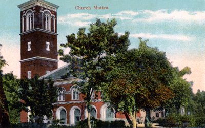 Christ Church, Muttra, India, 1900-tallet av Unbekannt