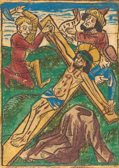 Kristus naglet til korset, ca. 1490. av Unbekannt