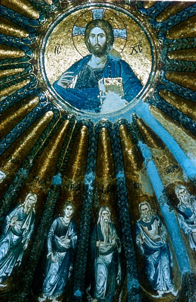 Kristus pantokrator, c1310-c1320 av Unbekannt