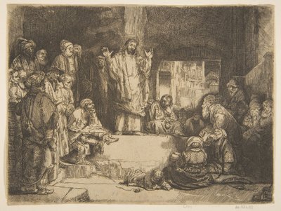 Kristus forkynner La Petite Tombe copy.n.d. av Unbekannt