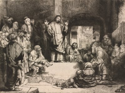 Kristus forkynner La petite Tombe, ca. 1652. av Unbekannt