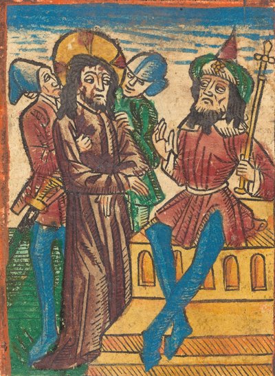 Kristus før Pilatus, ca. 1490. av Unbekannt