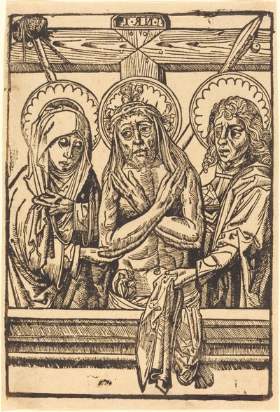 Kristus mellom Maria og Johannes, 14801500. av Unbekannt
