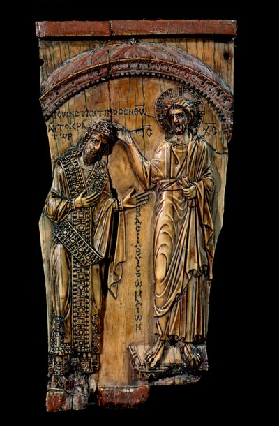 Kristus kronet keiser Konstantin VII, 945 av Unbekannt