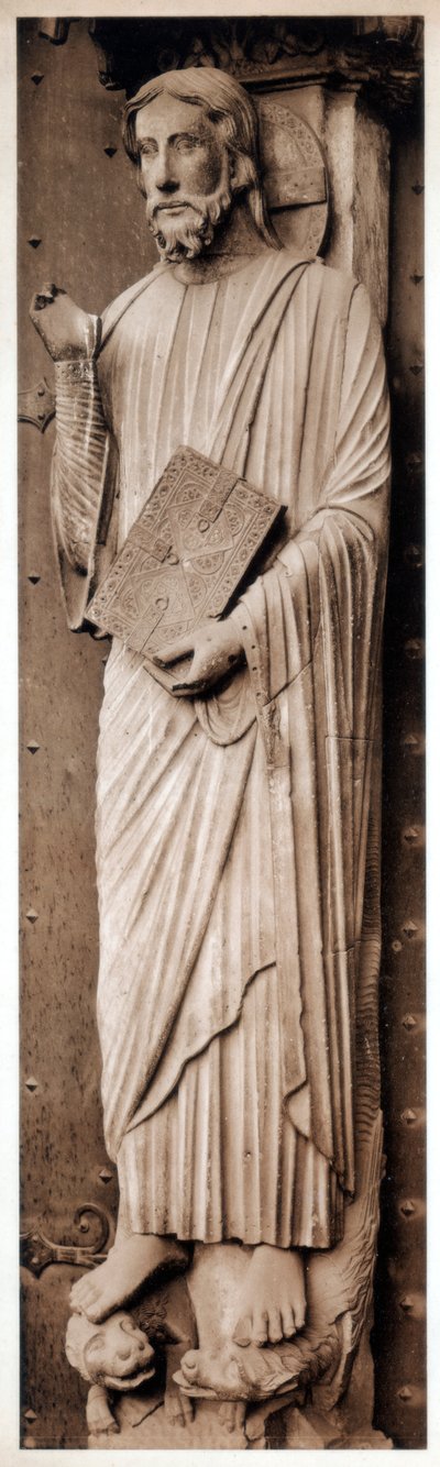 Kristusundervisning, katedralen i Chartres, Frankrike, 1200-tallet av Unbekannt