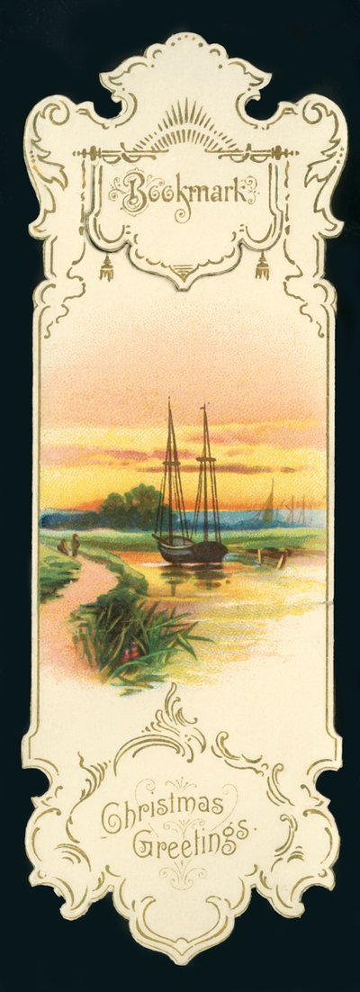Julehilsen - Bokmerke, c1900. av Unbekannt