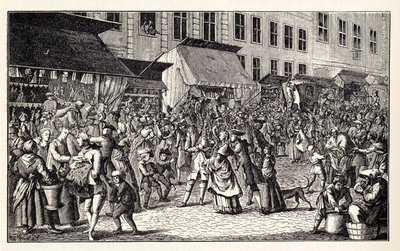 Julemarked i Berlin, 1776. av Unbekannt