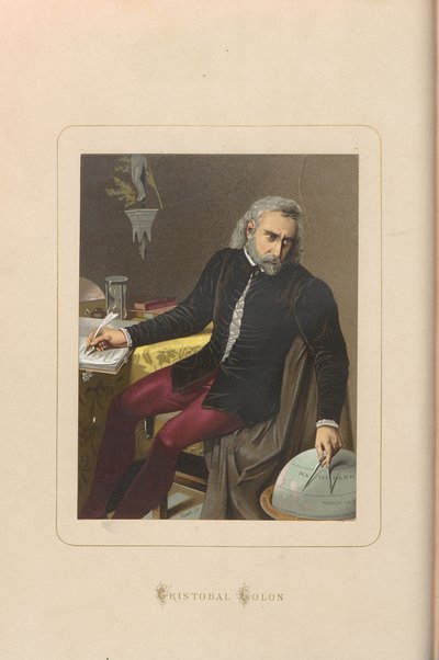 Christopher Columbus. Fra: Berømte menn og kvinner gjennom tidene av Juan Landa, 1875-187 av Unbekannt