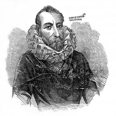 Christopher Columbus, italiensk oppdagelsesreisende og handelsmann, c1872 av Unbekannt