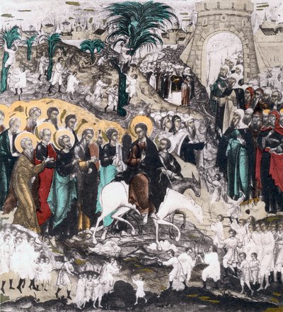 Kristi inntog i Jerusalem, 1500-tallet av Unbekannt