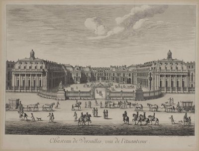 Slottet i Versailles i 1682, 1682. av Unbekannt