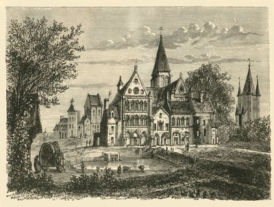 Kirke og tempeltårn, Paris, 1890. av Unbekannt