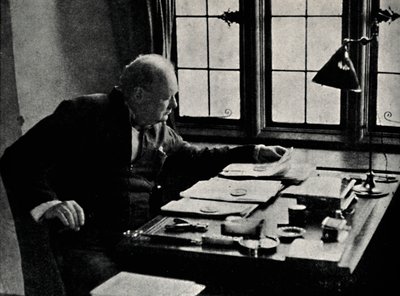 Churchill på jobb, 1940-tallet, 1945. av Unbekannt