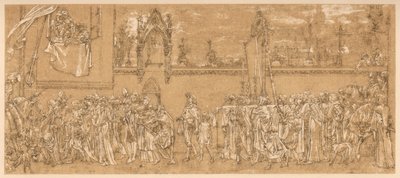 Cimabues feirede Madonna bæres i prosesjon..., 1853-1855 c 1880-1882 av Unbekannt