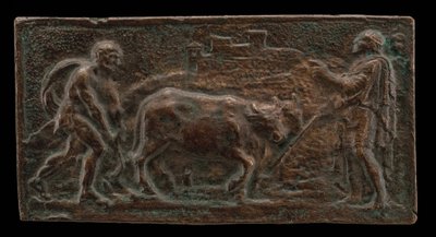Cincinnatus ved plogen, sent på 1500-tallet. av Unbekannt