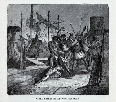 Cinna drept av sine egne soldater, 1882 av Unbekannt