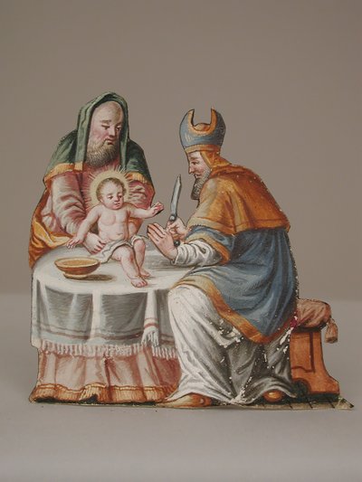 Omskjæring av Jesus i tempelet, 1700-tallet. av Unbekannt