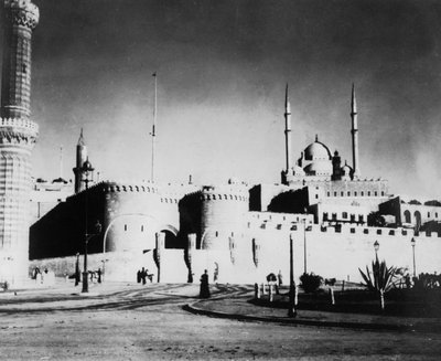 Citadellet og Mohammed Ali-moskeen, Kairo, Egypt, slutten av 1800- eller begynnelsen av 1900-tallet av Unbekannt