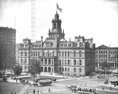 Rådhuset, Detroit, Michigan, USA, c1900. av Unbekannt