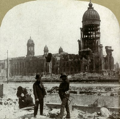 Rådhuset fra McAllister St. med utsikt mot nordøst, 1906. av Unbekannt