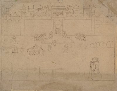 Bybilde, 1800-tallet. av Unbekannt
