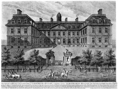 Clarendon House, Piccadilly, 1600-tallet, 1908 av Unbekannt