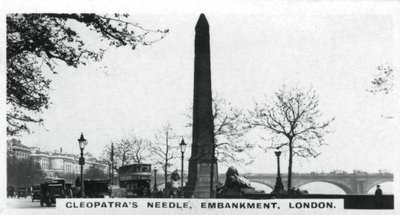 Cleopatras Needle, Embankment, London, ca 1920-tallet av Unbekannt
