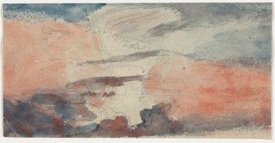 Cloud Study, 1800-tallet. av Unbekannt