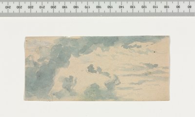 Cloud Study, 1800-tallet. av Unbekannt