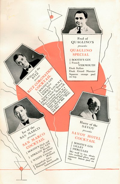 Cocktailoppskrifter, c1935 1935. av Unbekannt
