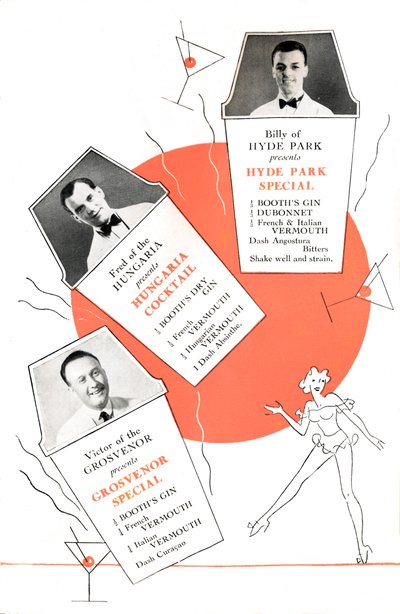 Cocktailoppskrifter, c1935 1935. av Unbekannt