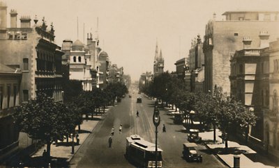 Collins Street, Melbourne, Australia, ca 1920-tallet. av Unbekannt