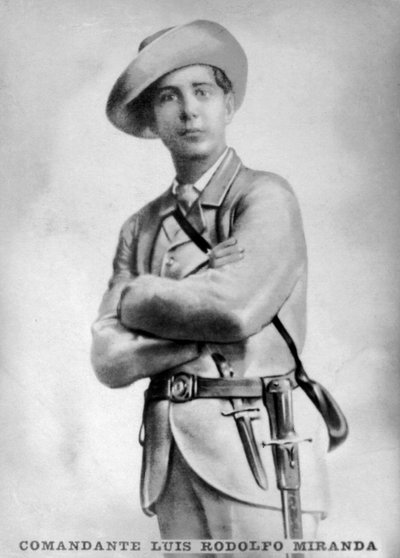Comandante Luis Rodolfo Miranda, sjef for den cubanske frigjøringshæren, c1910 av Unbekannt