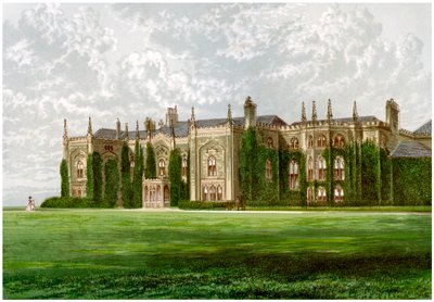 Combermere Abbey, Shropshire, hjemmet til Viscount Combermere, c1880 av Unbekannt