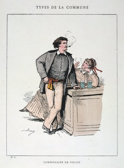 Politikommissær, Paris kommune, 1871. av Unbekannt