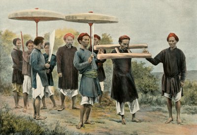 Condamne Condamne Marchant Au Supplice, The Condemned Walking in Punishment, 1900. av Unbekannt