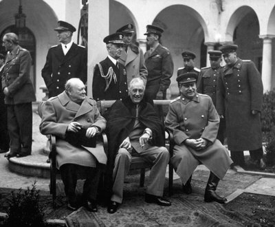 Konferanse for de allierte lederne, Jalta, Krim, USSR, februar 1945 av Unbekannt