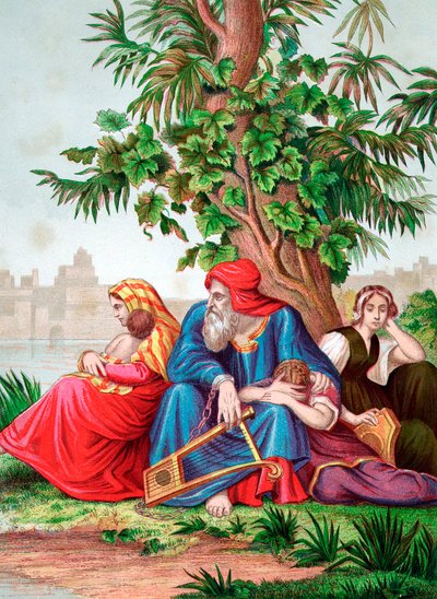 Konstans av jødene i fangenskap i Babylon, 6. århundre f.Kr. c1860 av Unbekannt