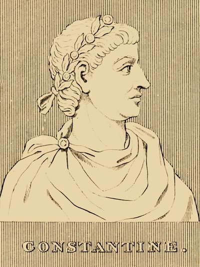 Konstantin, 272 - 337 e.Kr., 1830. av Unbekannt