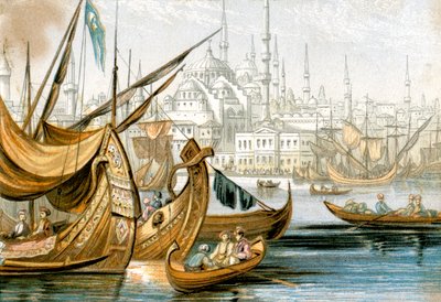 Konstantinopel, Tyrkia, 1800-tallet av Unbekannt