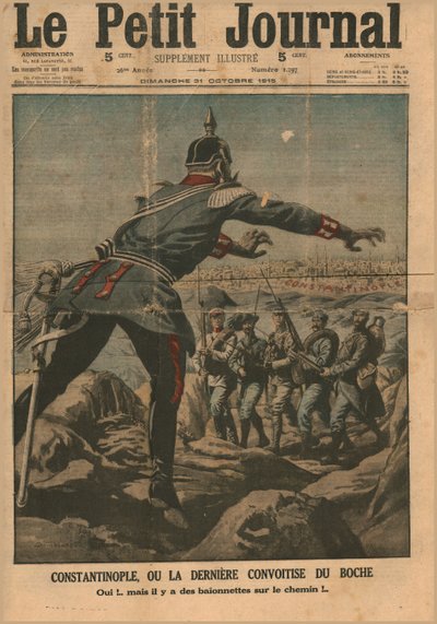 Konstantinopel, eller hunernes endelige grådighet, 1915. av Unbekannt