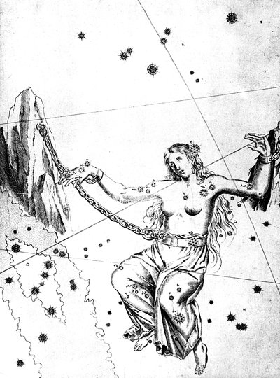 Constellation of Andromeda, 1723 av Unbekannt