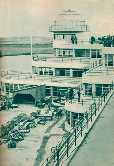 Kontrolltårn på Le Bourget flyplass, Paris, c1936 c1937 av Unbekannt