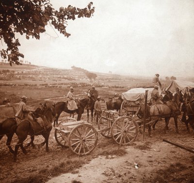 Konvoi, Genicourt, Nord-Frankrike, 1916 av Unbekannt