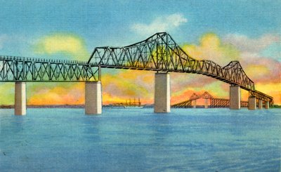 Cooper River Bridge, Charleston, S.C., 1942. av Unbekannt