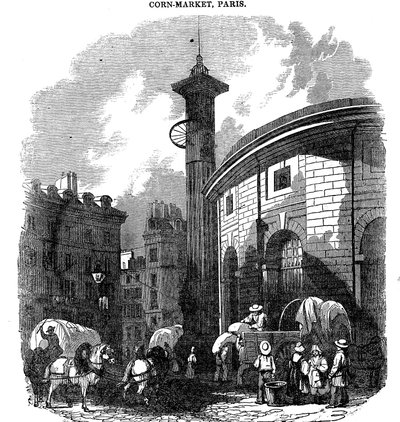 Maismarked, Paris, 1836 av Unbekannt