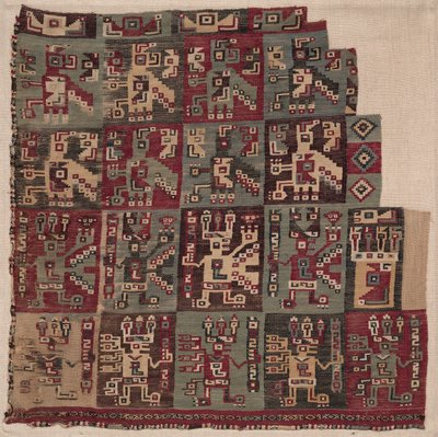 Hjørnefragment, sannsynligvis fra en tunika, 700-1100 e.Kr. av Unbekannt