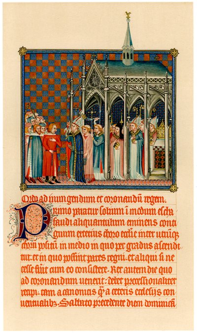Kroningen av Karl V, c1365 av Unbekannt