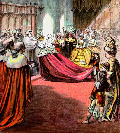 Kroningen av George III, 1761, c1850-årene av Unbekannt