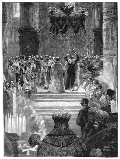 Kroningen av tsar Nicholas II, 26. mai 1896, 1900 av Unbekannt